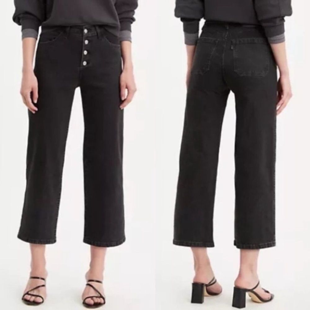 Levi's Mile High Cropped Wide Leg Women Size 24